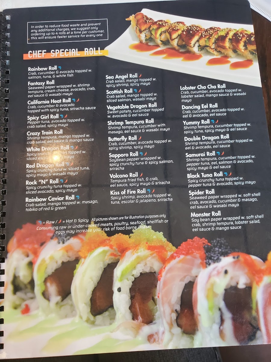 Menu Volcano Sushi & Asian Bistro-2
