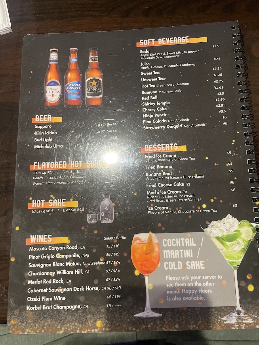 Menu Volcano Sushi & Asian Bistro-4