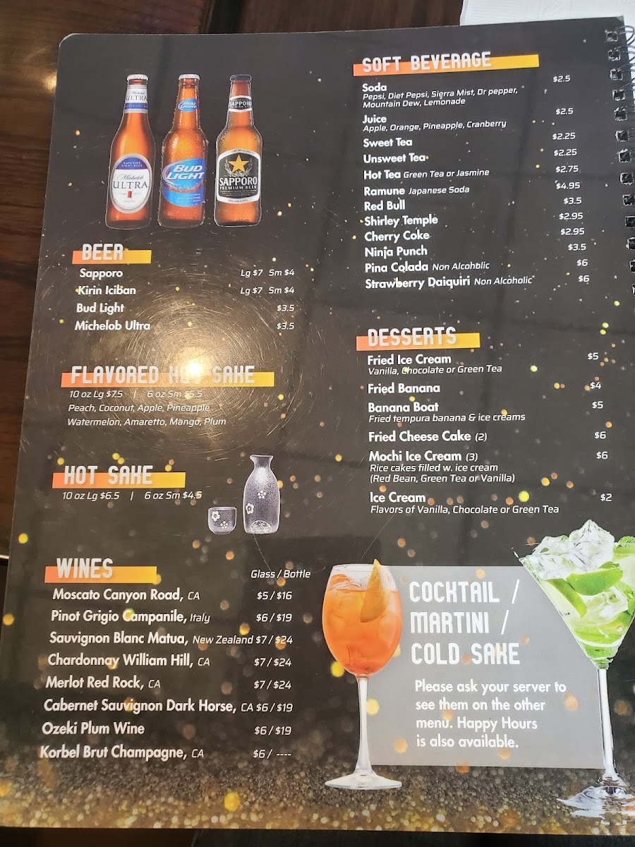 Menu Volcano Sushi & Asian Bistro-7