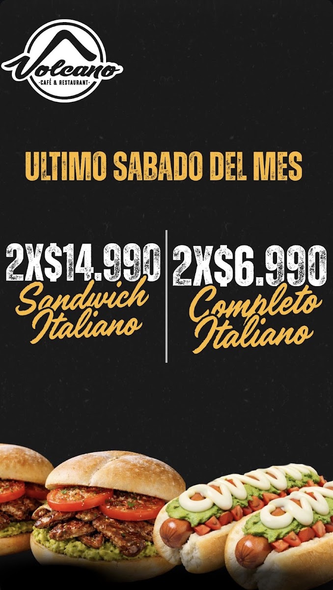 Menu Volcano-1