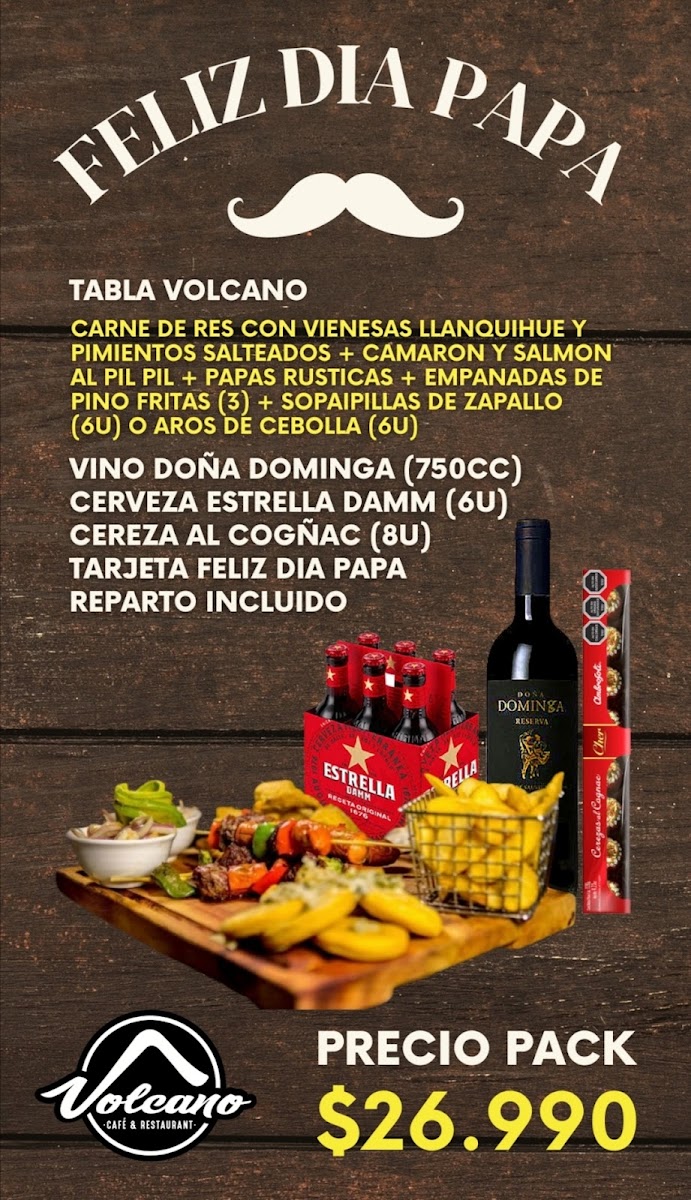 Menu Volcano-3