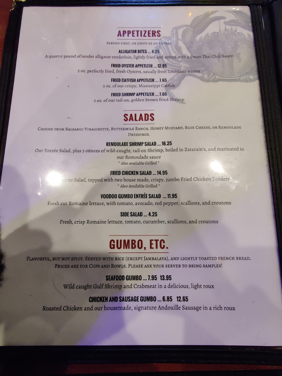 Menu Voodoo Gumbo-8