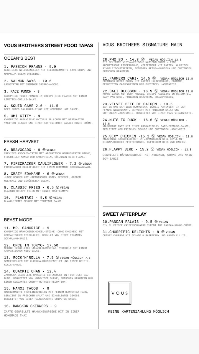Menu Vous Restaurant & Bar-4