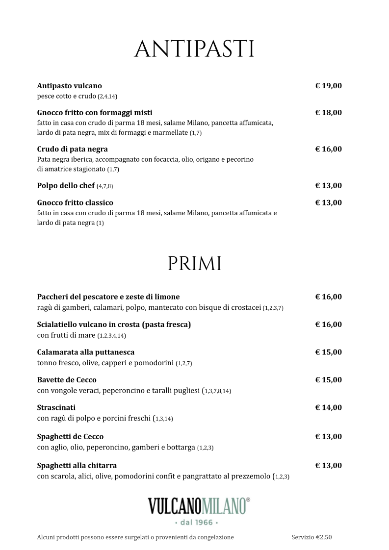 Menu Vulcano Milano Pizza E Pesce-6