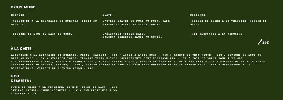 Menu V&v⎮Coti-1