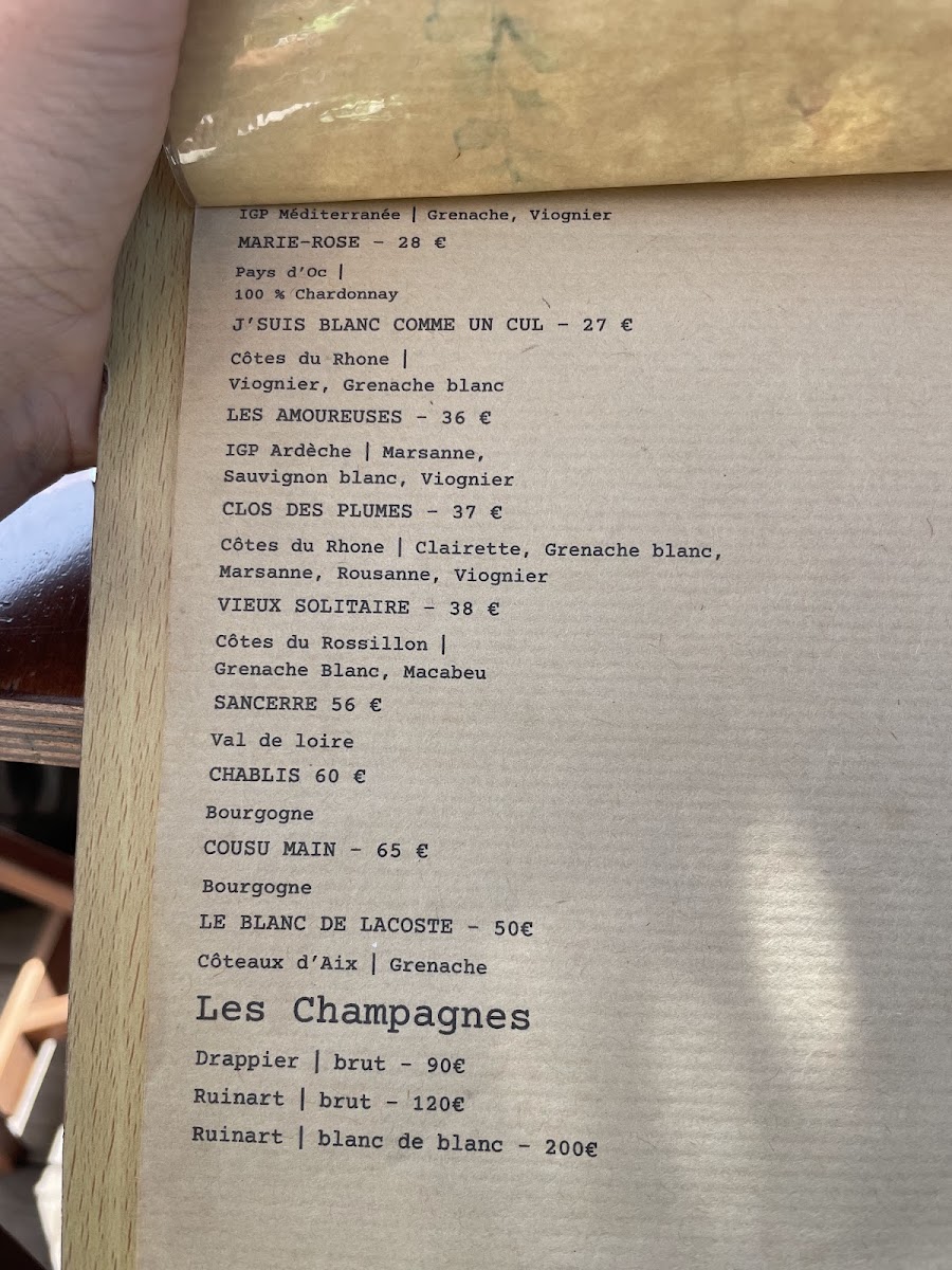 Menu V&v⎮Coti-6