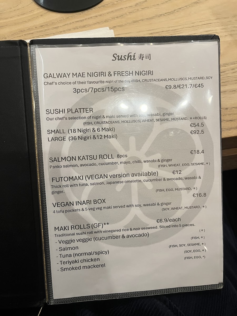 Menu Wa Sushi (Wa Cafe) わ鮨-1