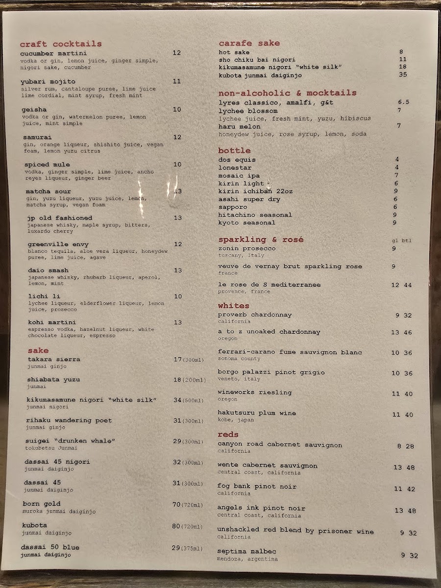 Menu Wabi House-1