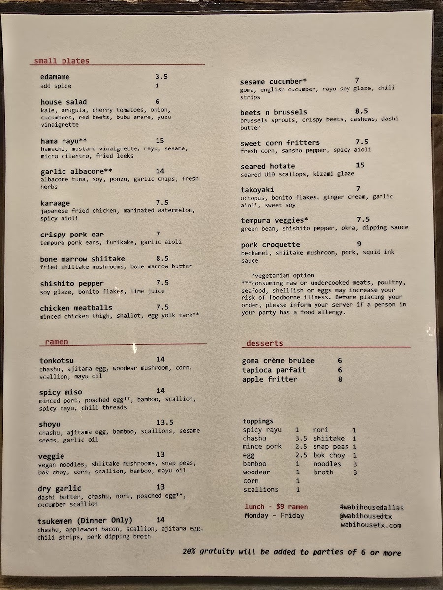 Menu Wabi House-2