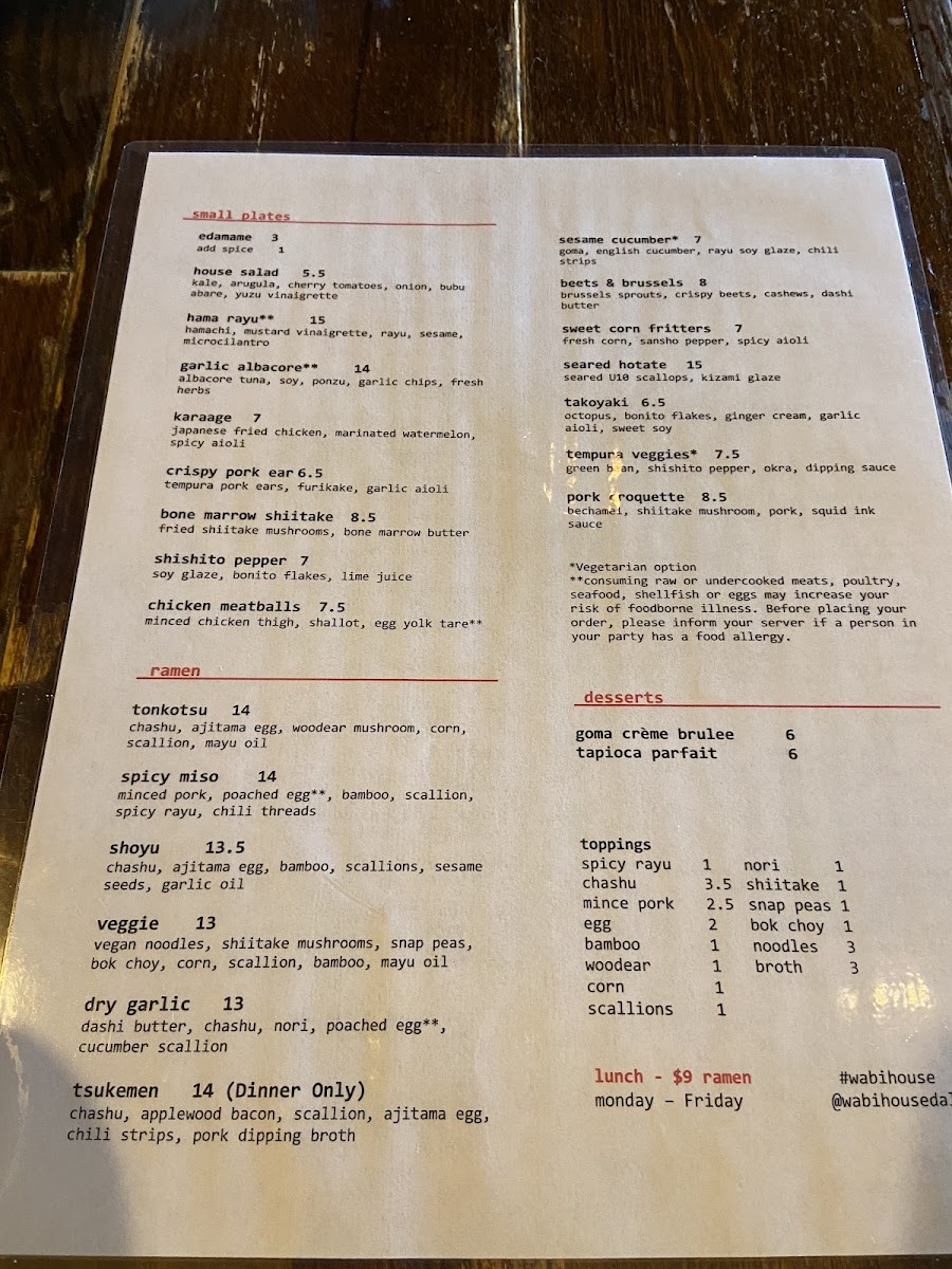 Menu Wabi House-7