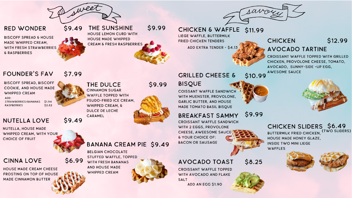 Menu Waffle Love - Draper-1