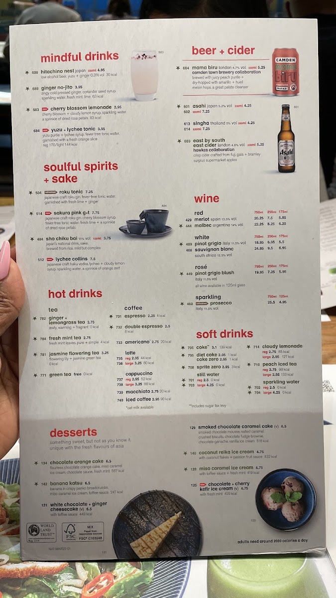 Menu Wagamama Islington-2