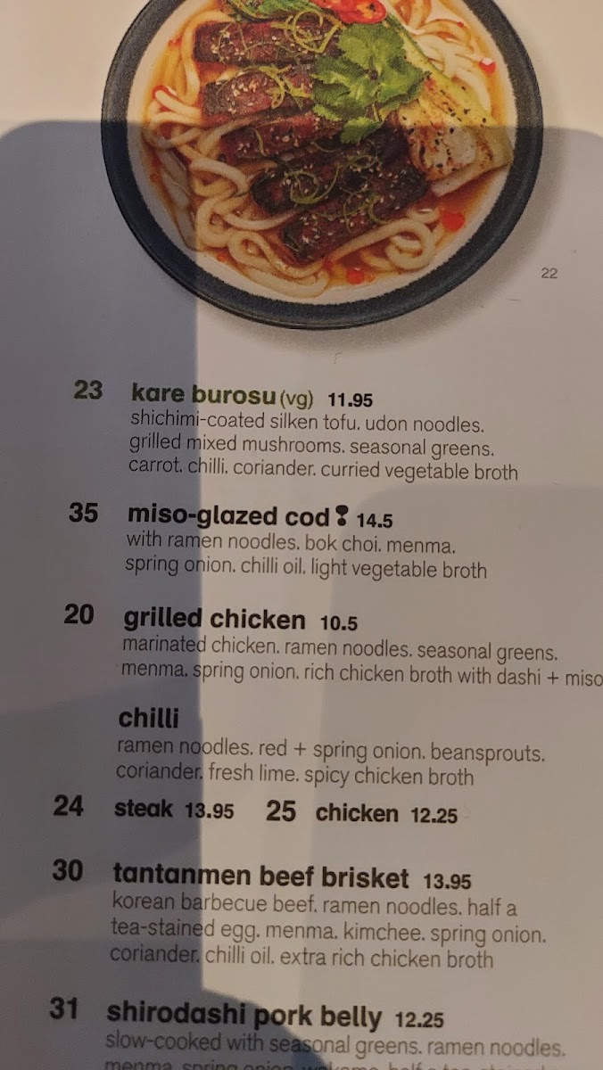 Menu Wagamama Kensington-9