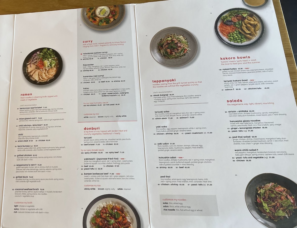 Menu Wagamama Motor City-1