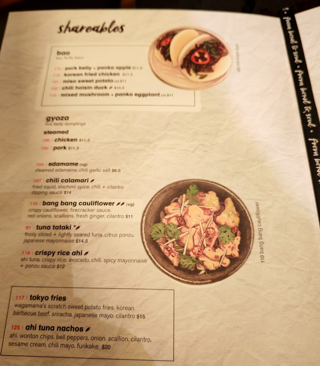 Menu Wagamama, Nomad, New York-10