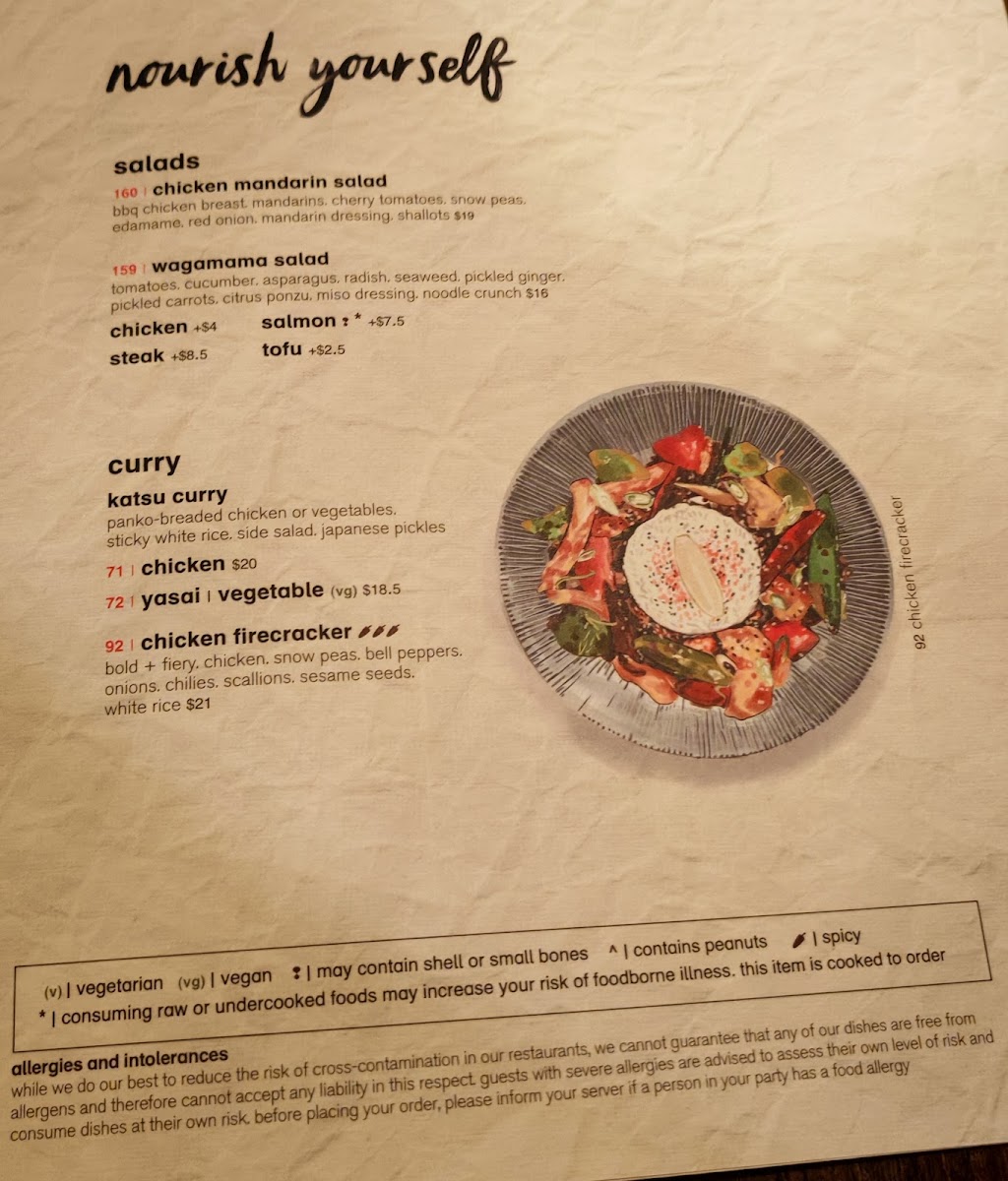 Menu Wagamama, Nomad, New York-7