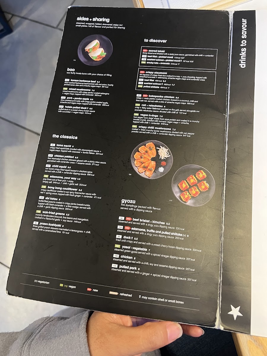 Menu Wagamama North Greenwich O2-1