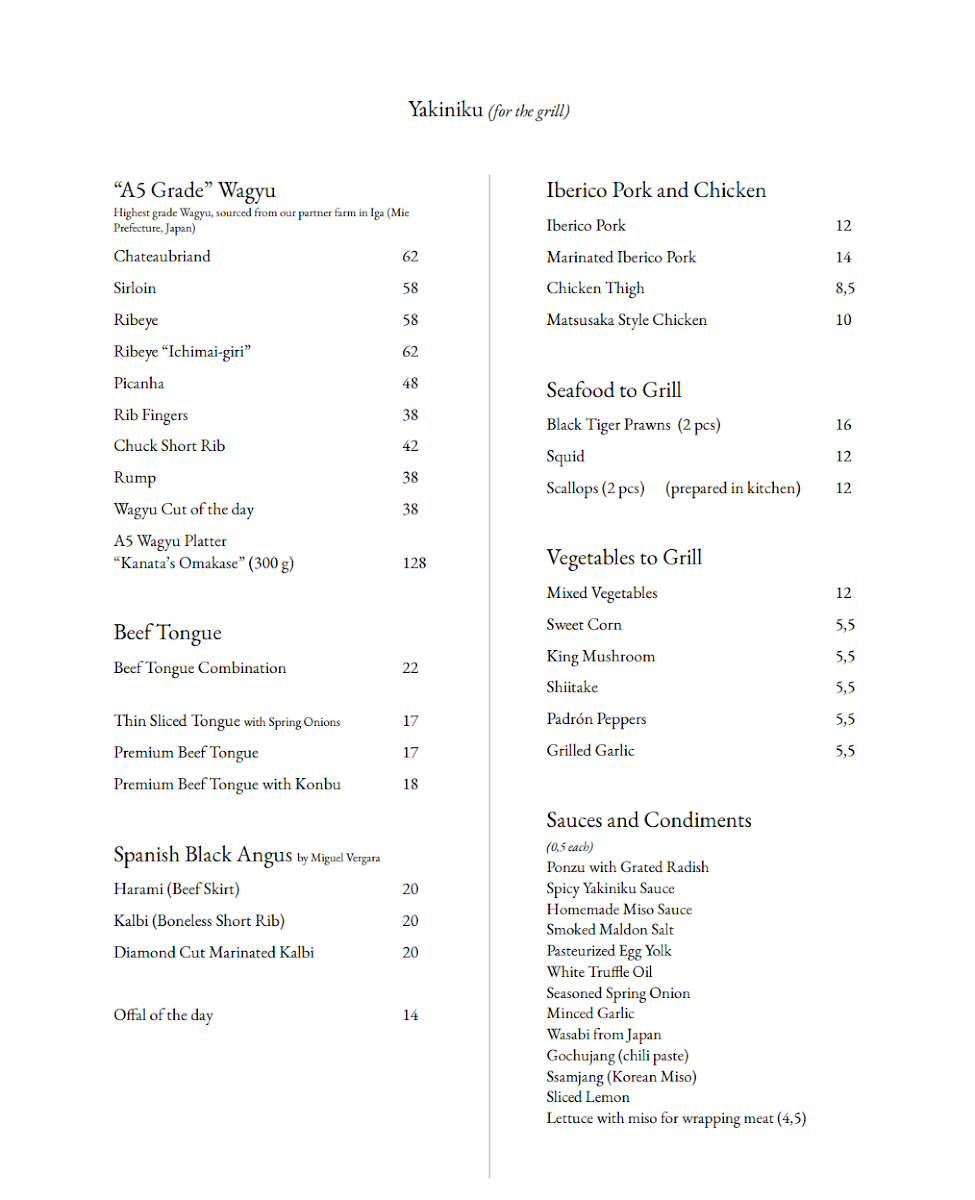 Menu Wagyu Kanata-1