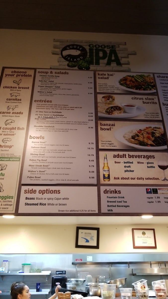 Menu Wahoo's Fish Taco-7