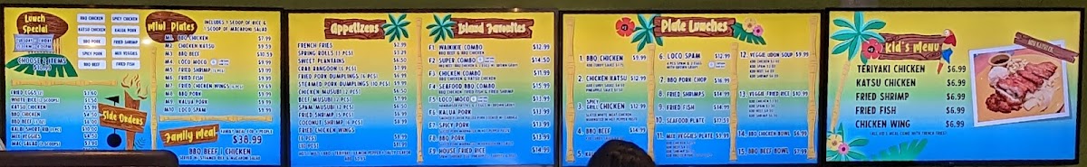 Menu Waikikie Hawaiian Bbq-7
