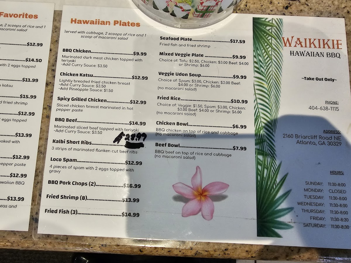 Menu Waikikie Hawaiian Bbq-8