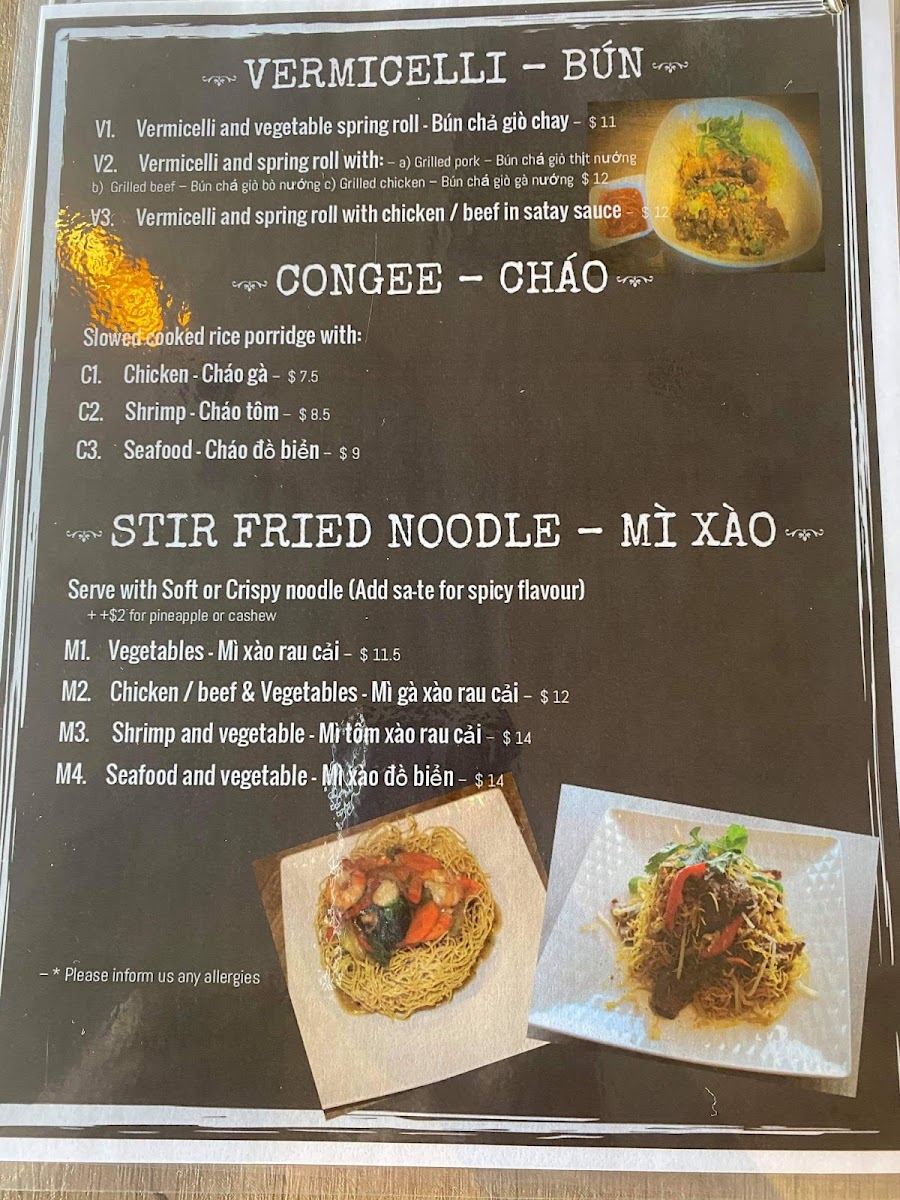 Menu Waiting Phở U-3