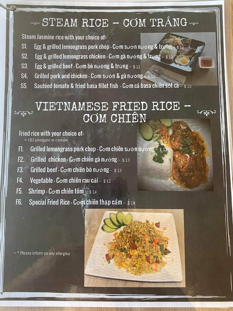 Menu Waiting Phở U-4
