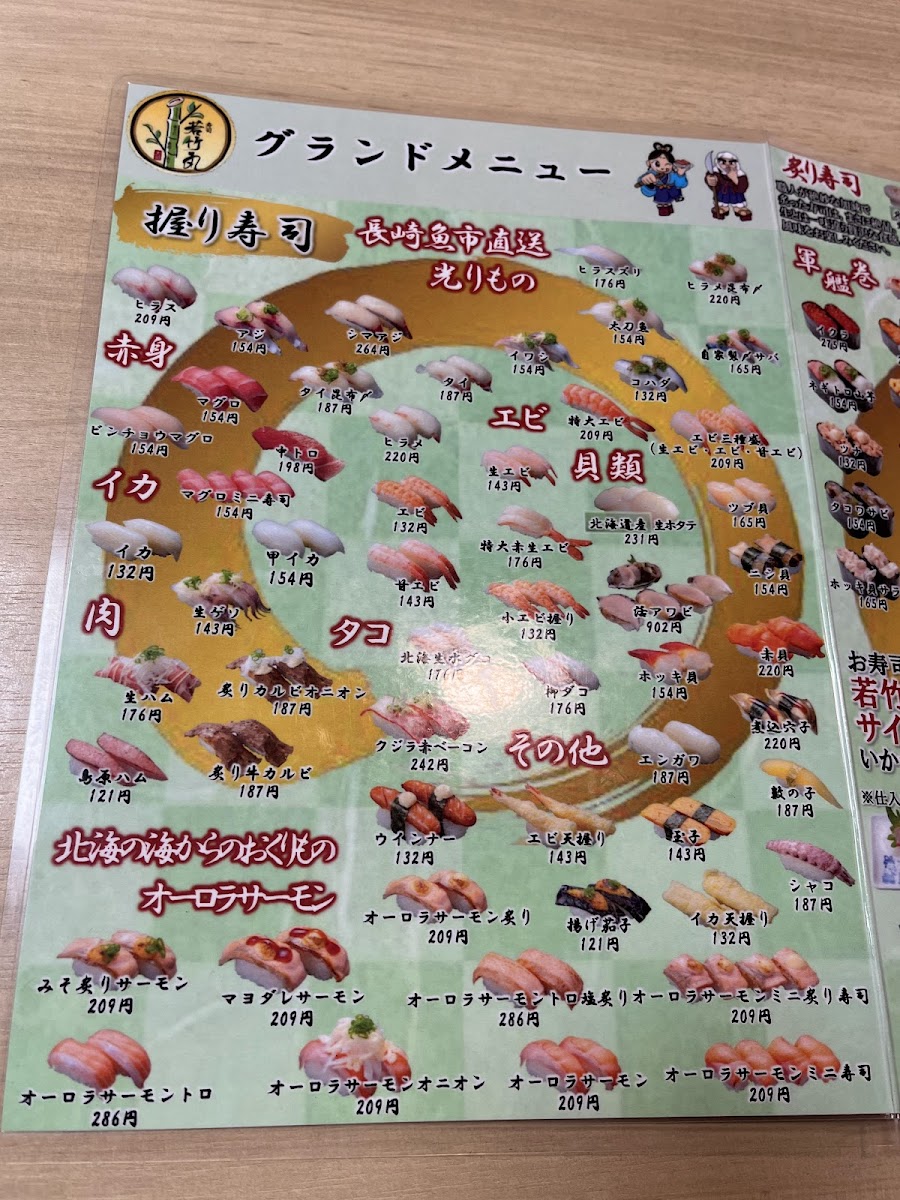 Menu Wakatakemaru Hamamachi-5