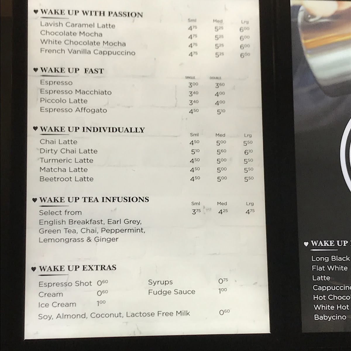 Menu Wake Up Coffee Brisbane-8