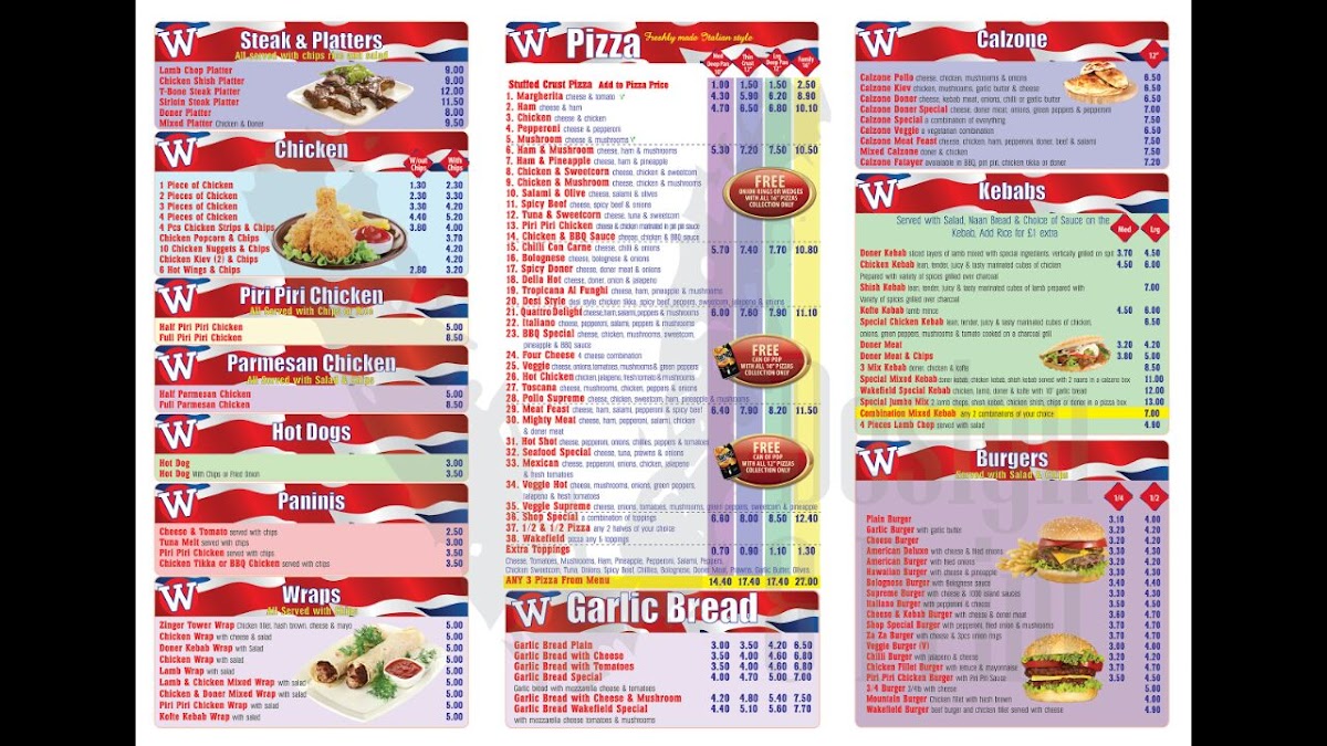 Menu Wakefield Pizza Kebab-1