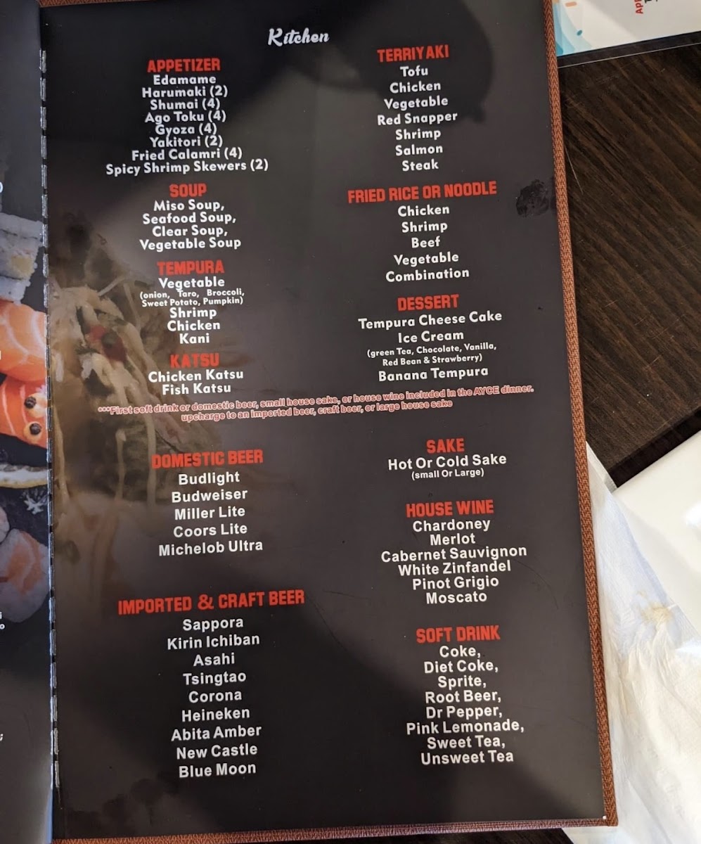 Menu Wako Japanese Cuisine-1