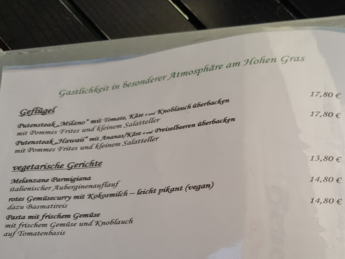 Menu Waldgaststätte Hohes Gras-2