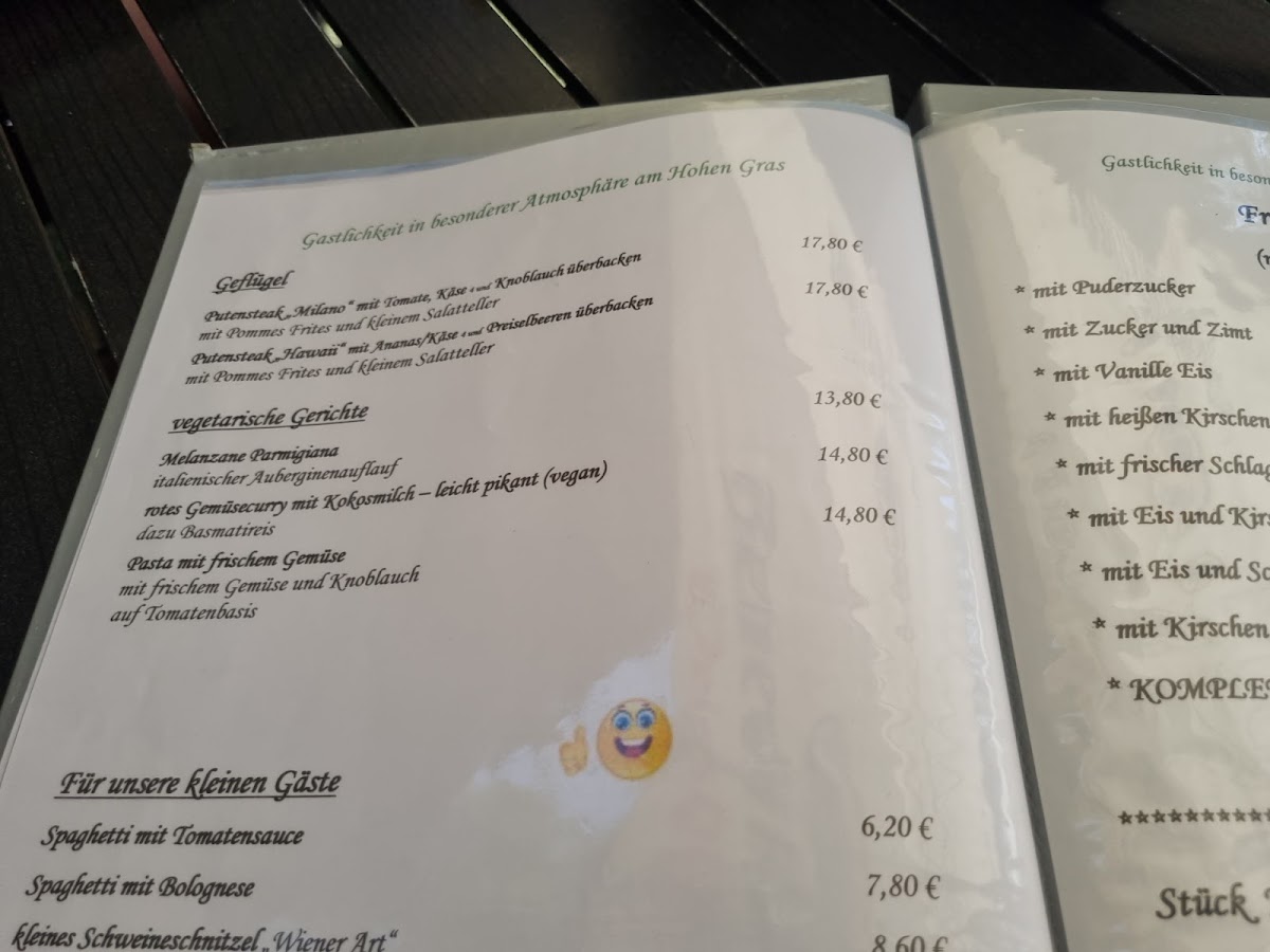 Menu Waldgaststätte Hohes Gras-3