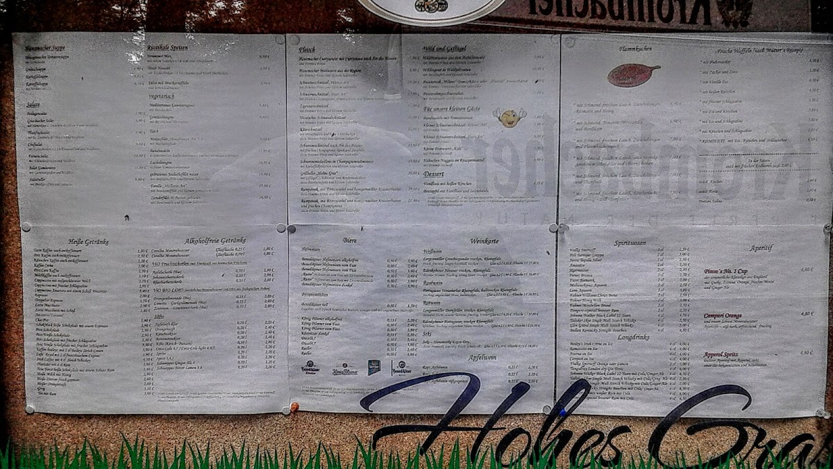 Menu Waldgaststätte Hohes Gras-7