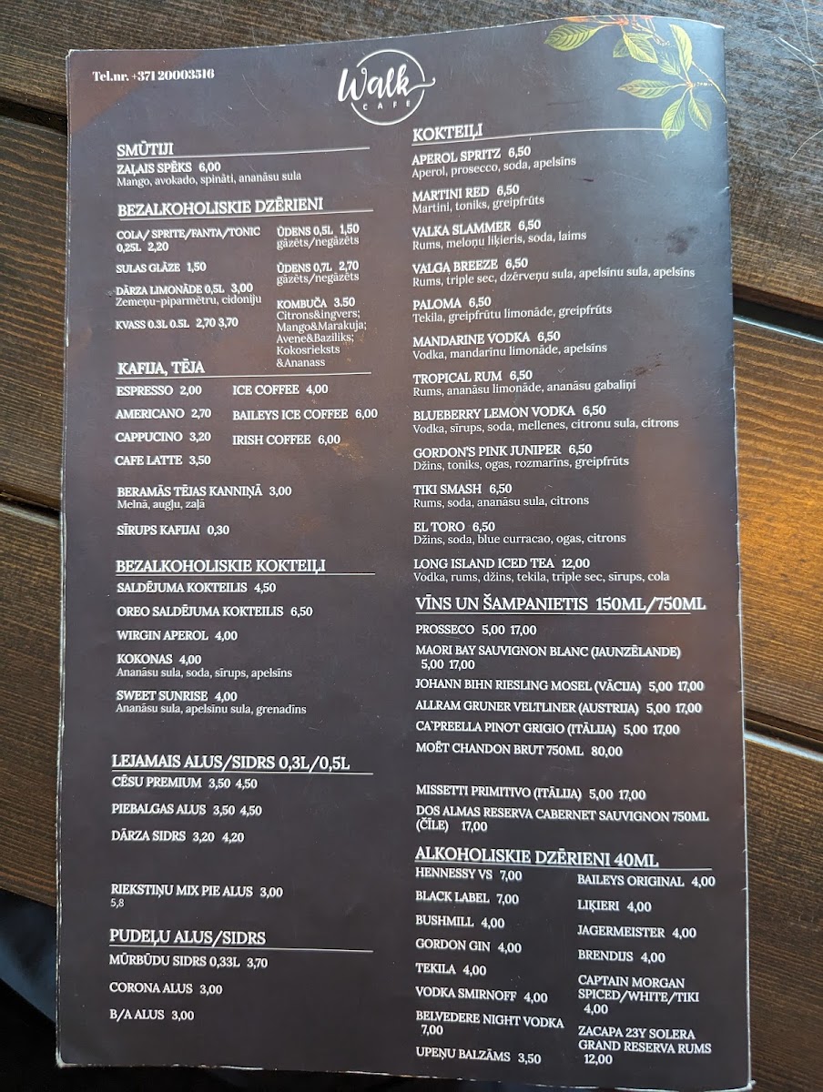 Menu Walk Cafe-5