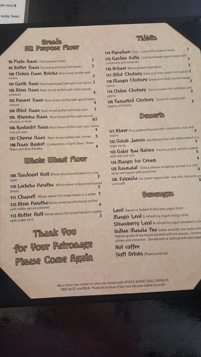 Menu Walla Walla Indian Cuisine-5