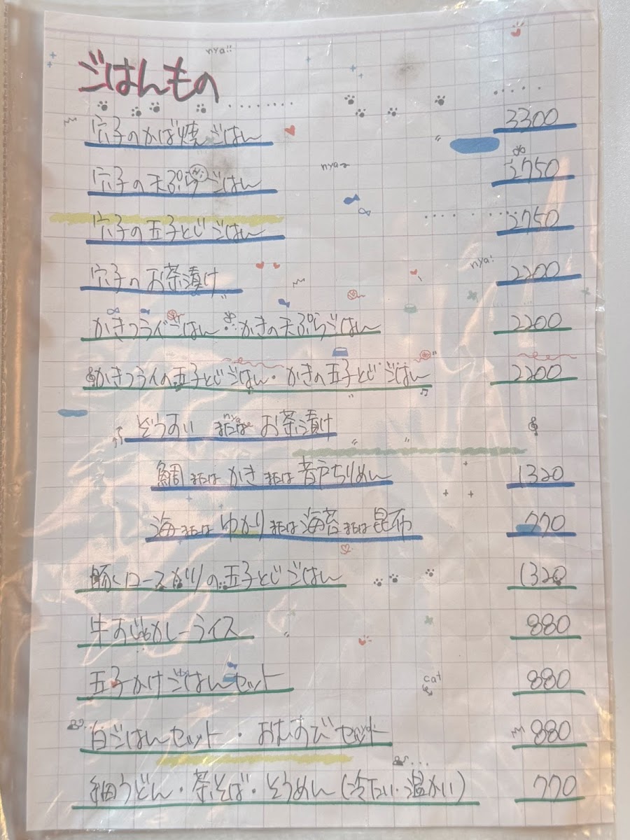 Menu Wanari-9