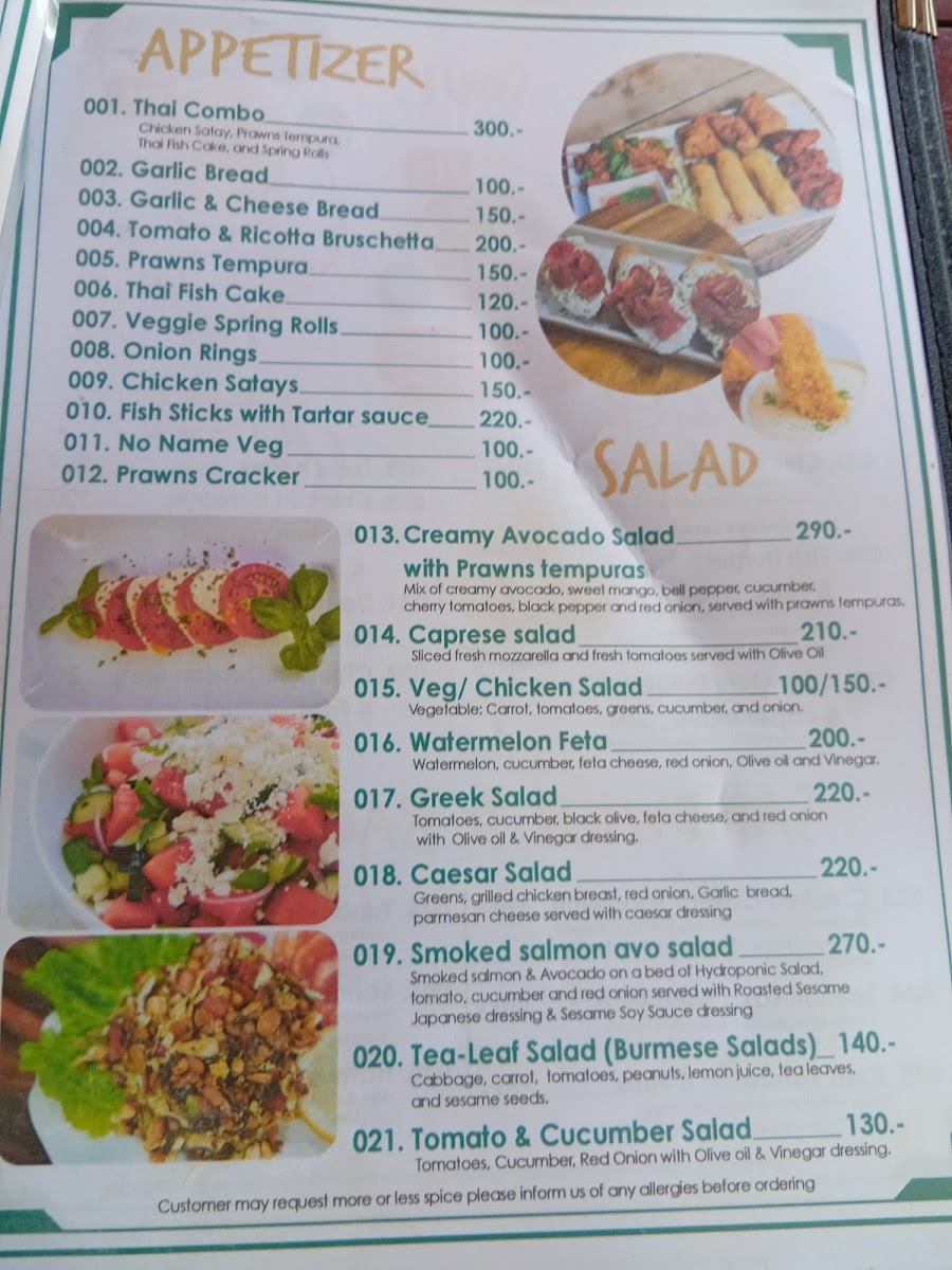 Menu Wang Sai Beach Bar-1