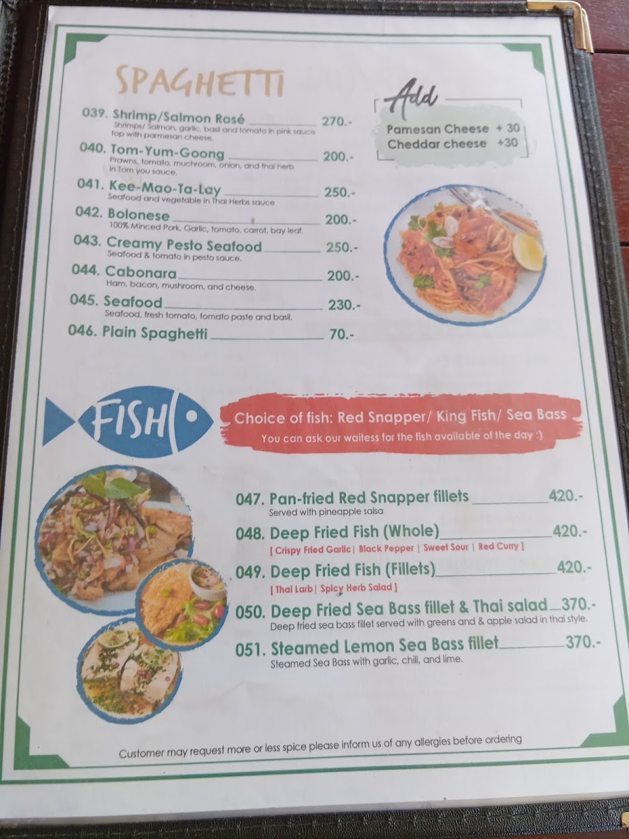 Menu Wang Sai Beach Bar-3