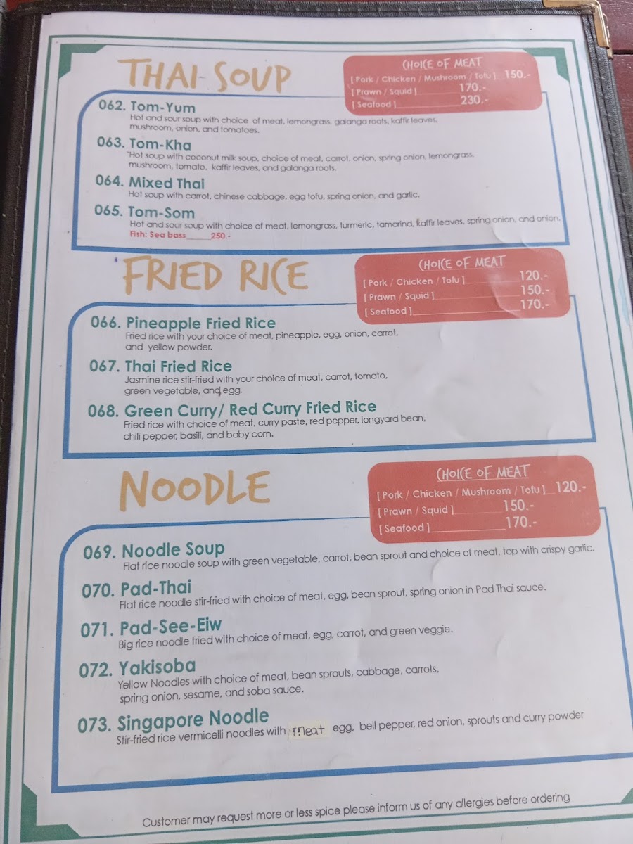 Menu Wang Sai Beach Bar-4