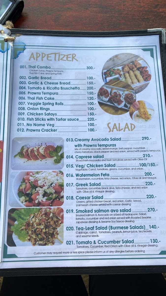 Menu Wang Sai Beach Bar-9