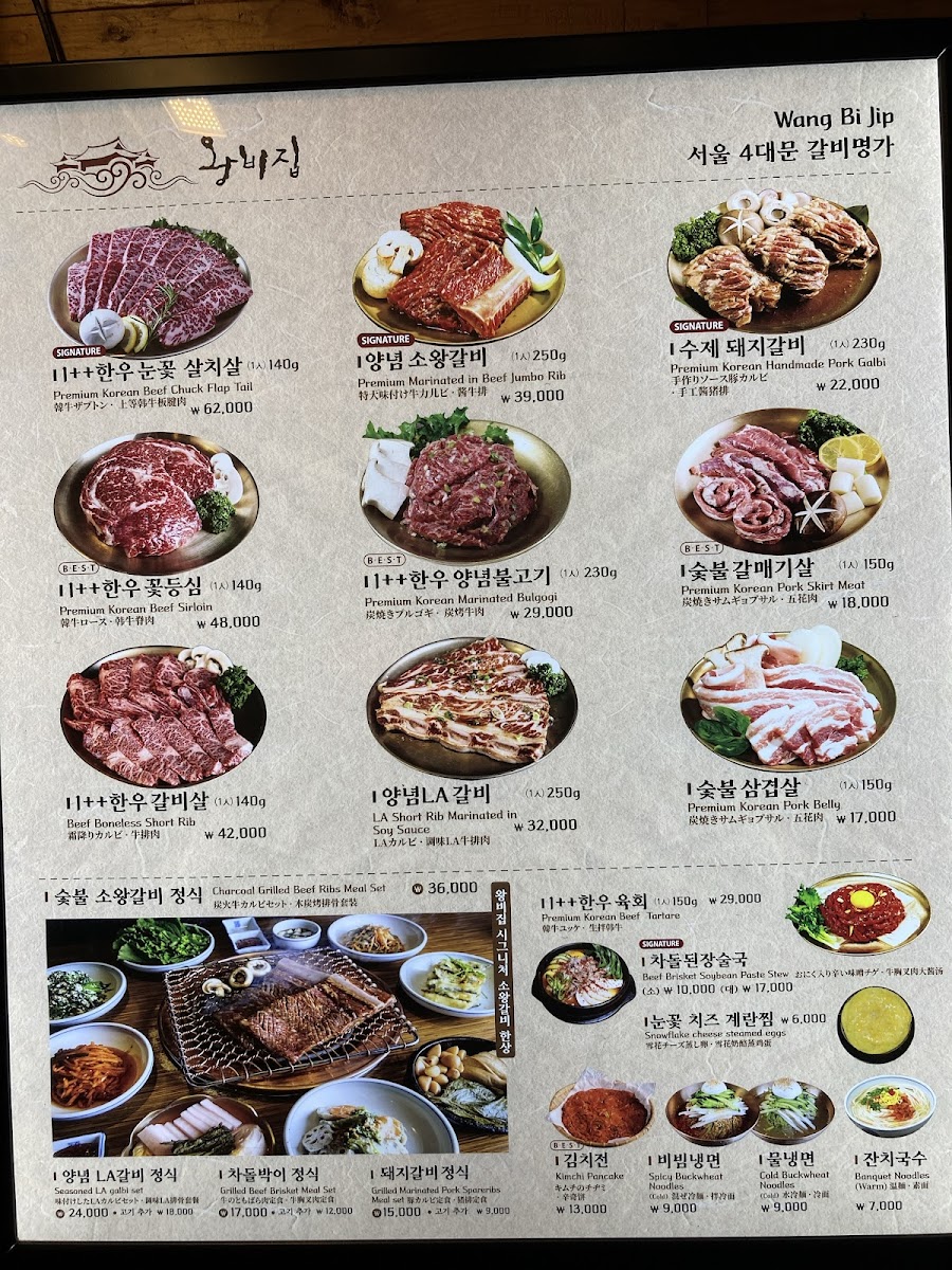 Menu Wangbijip (Jongno Branch)-8
