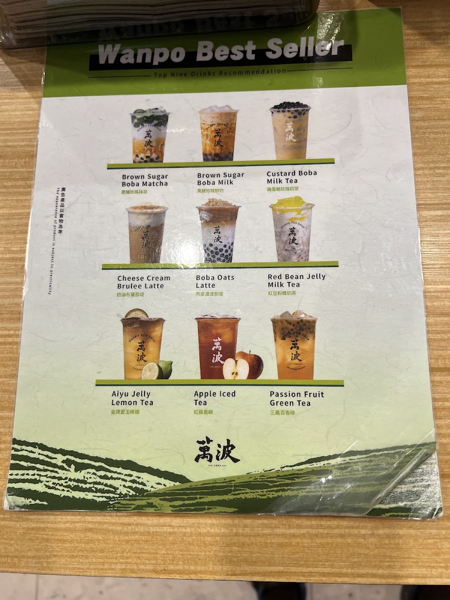 Menu Wanpo Tea Shop-6