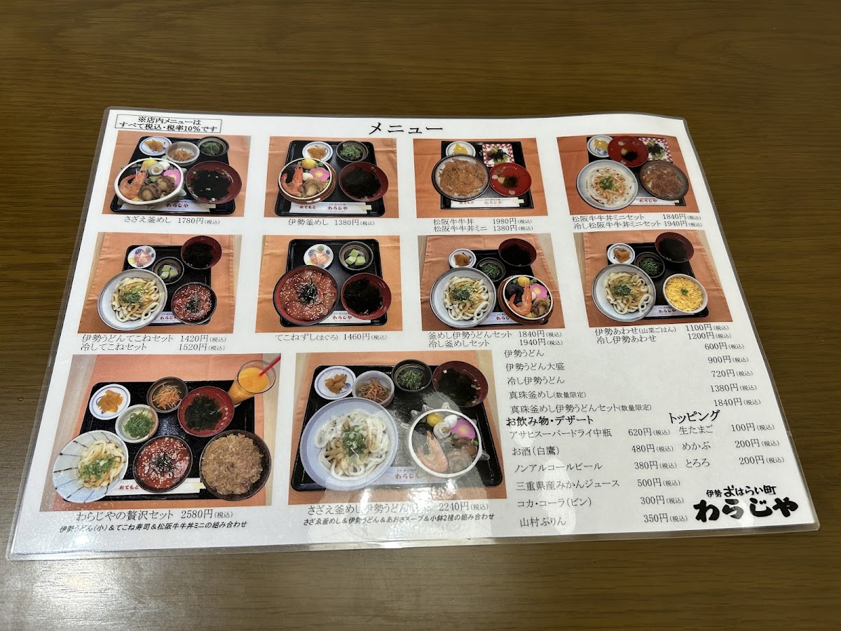 Menu Warajiya Ise-3