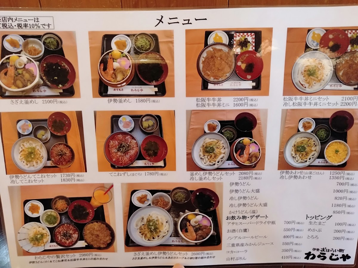 Menu Warajiya Ise-6