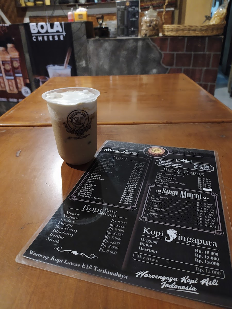 Menu Waroeng Kopi Lawas E-18-3