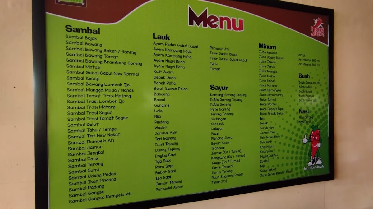 Menu Waroeng Spesial Sambal 'ss' Teuku Umar-4