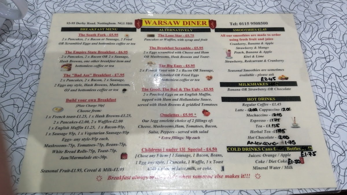 Menu Warsaw Diner-4