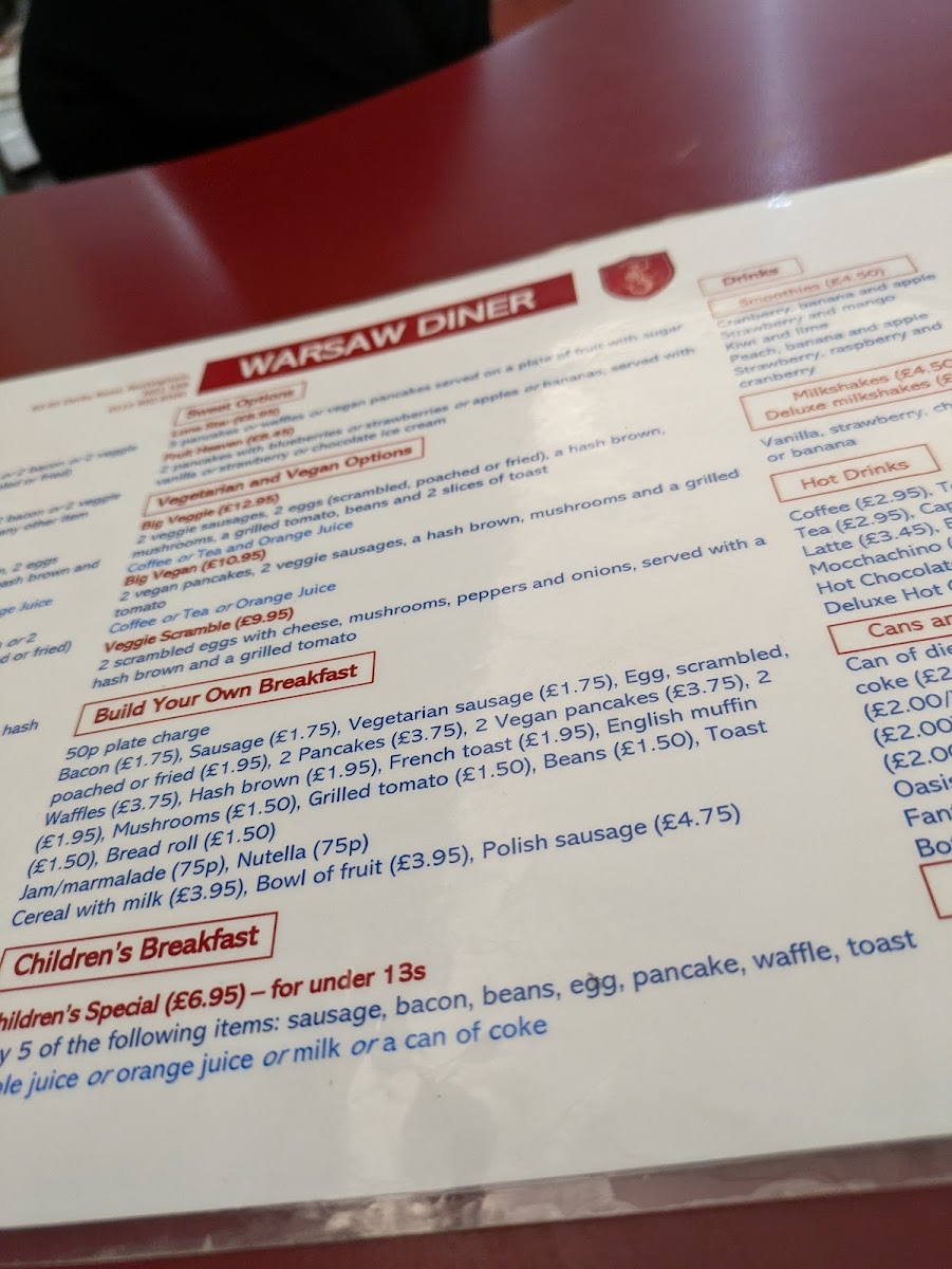 Menu Warsaw Diner-7