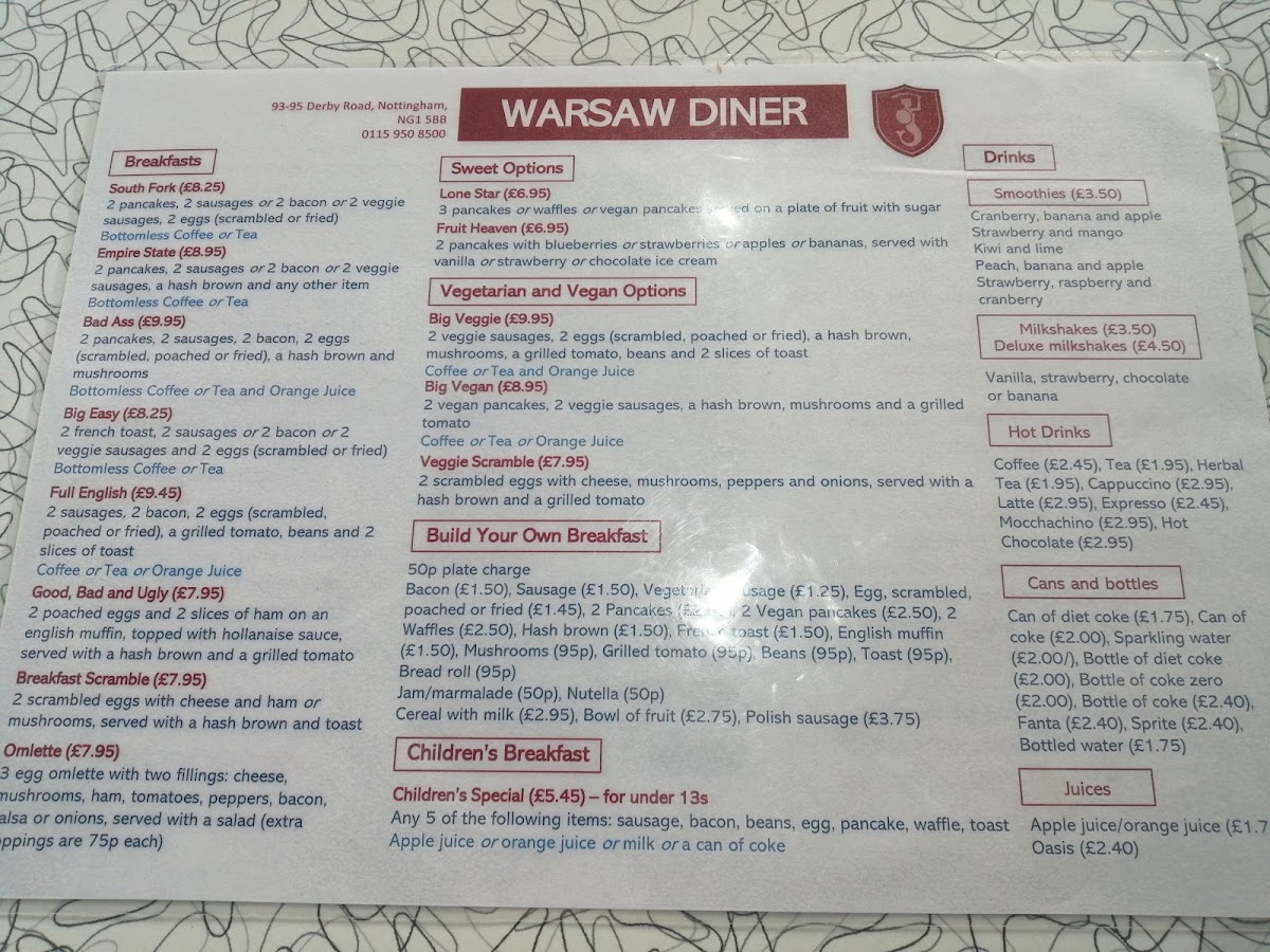 Menu Warsaw Diner-8